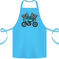 Cafe Racer Biker Motorcycle Motorbike Cotton Apron 100% Organic Turquoise