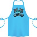 Cafe Racer Biker Motorcycle Motorbike Cotton Apron 100% Organic Turquoise