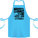 Cafe Racer Biker Motorcycle Motorbike Cotton Apron 100% Organic Turquoise
