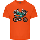 Cafe Racer Biker Motorcycle Motorbike Kids T-Shirt Childrens Orange