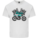 Cafe Racer Biker Motorcycle Motorbike Kids T-Shirt Childrens White