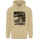 Cafe Racer Biker Motorcycle Motorbike Mens 80% Cotton Hoodie Sand