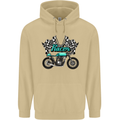 Cafe Racer Biker Motorcycle Motorbike Mens 80% Cotton Hoodie Sand