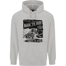 Cafe Racer Biker Motorcycle Motorbike Mens 80% Cotton Hoodie Sports Grey