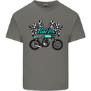 Cafe Racer Biker Motorcycle Motorbike Mens Cotton T-Shirt Tee Top Charcoal
