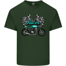 Cafe Racer Biker Motorcycle Motorbike Mens Cotton T-Shirt Tee Top Forest Green