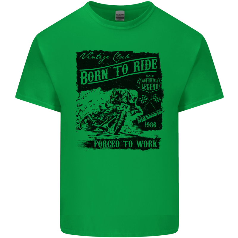 Cafe Racer Biker Motorcycle Motorbike Mens Cotton T-Shirt Tee Top Irish Green