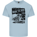 Cafe Racer Biker Motorcycle Motorbike Mens Cotton T-Shirt Tee Top Light Blue