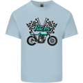Cafe Racer Biker Motorcycle Motorbike Mens Cotton T-Shirt Tee Top Light Blue