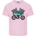 Cafe Racer Biker Motorcycle Motorbike Mens Cotton T-Shirt Tee Top Light Pink
