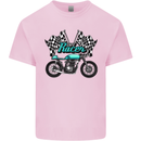 Cafe Racer Biker Motorcycle Motorbike Mens Cotton T-Shirt Tee Top Light Pink
