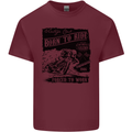 Cafe Racer Biker Motorcycle Motorbike Mens Cotton T-Shirt Tee Top Maroon