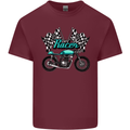 Cafe Racer Biker Motorcycle Motorbike Mens Cotton T-Shirt Tee Top Maroon