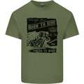 Cafe Racer Biker Motorcycle Motorbike Mens Cotton T-Shirt Tee Top Military Green