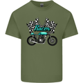 Cafe Racer Biker Motorcycle Motorbike Mens Cotton T-Shirt Tee Top Military Green