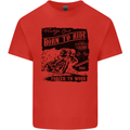 Cafe Racer Biker Motorcycle Motorbike Mens Cotton T-Shirt Tee Top Red