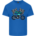 Cafe Racer Biker Motorcycle Motorbike Mens Cotton T-Shirt Tee Top Royal Blue