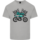 Cafe Racer Biker Motorcycle Motorbike Mens Cotton T-Shirt Tee Top Sports Grey