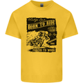 Cafe Racer Biker Motorcycle Motorbike Mens Cotton T-Shirt Tee Top Yellow