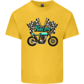 Cafe Racer Biker Motorcycle Motorbike Mens Cotton T-Shirt Tee Top Yellow