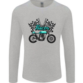 Cafe Racer Biker Motorcycle Motorbike Mens Long Sleeve T-Shirt Sports Grey
