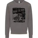 Cafe Racer Biker Motorcycle Motorbike Mens Sweatshirt Jumper Charcoal