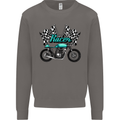 Cafe Racer Biker Motorcycle Motorbike Mens Sweatshirt Jumper Charcoal