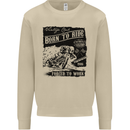 Cafe Racer Biker Motorcycle Motorbike Mens Sweatshirt Jumper Sand