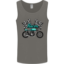 Cafe Racer Biker Motorcycle Motorbike Mens Vest Tank Top Charcoal