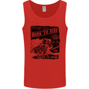 Cafe Racer Biker Motorcycle Motorbike Mens Vest Tank Top Red