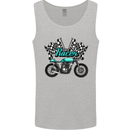 Cafe Racer Biker Motorcycle Motorbike Mens Vest Tank Top Sports Grey