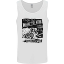 Cafe Racer Biker Motorcycle Motorbike Mens Vest Tank Top White