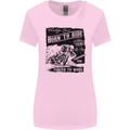 Cafe Racer Biker Motorcycle Motorbike Womens Wider Cut T-Shirt Light Pink