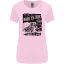 Cafe Racer Biker Motorcycle Motorbike Womens Wider Cut T-Shirt Light Pink