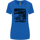 Cafe Racer Biker Motorcycle Motorbike Womens Wider Cut T-Shirt Royal Blue