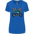 Cafe Racer Biker Motorcycle Motorbike Womens Wider Cut T-Shirt Royal Blue