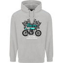 Cafe Racer Full Speed Biker Motorcycle Childrens Kids Hoodie Sports Grey