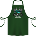 Cafe Racer Full Speed Biker Motorcycle Cotton Apron 100% Organic Forest Green