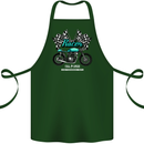 Cafe Racer Full Speed Biker Motorcycle Cotton Apron 100% Organic Forest Green