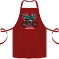 Cafe Racer Full Speed Biker Motorcycle Cotton Apron 100% Organic Maroon