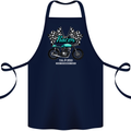 Cafe Racer Full Speed Biker Motorcycle Cotton Apron 100% Organic Navy Blue