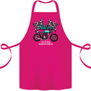 Cafe Racer Full Speed Biker Motorcycle Cotton Apron 100% Organic Pink