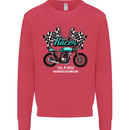 Cafe Racer Full Speed Biker Motorcycle Kids Sweatshirt Jumper Heliconia