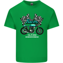 Cafe Racer Full Speed Biker Motorcycle Kids T-Shirt Childrens Irish Green