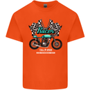 Cafe Racer Full Speed Biker Motorcycle Kids T-Shirt Childrens Orange