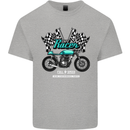 Cafe Racer Full Speed Biker Motorcycle Kids T-Shirt Childrens Sports Grey