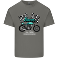 Cafe Racer Full Speed Biker Motorcycle Mens Cotton T-Shirt Tee Top Charcoal