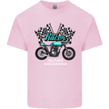 Cafe Racer Full Speed Biker Motorcycle Mens Cotton T-Shirt Tee Top Light Pink