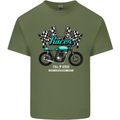 Cafe Racer Full Speed Biker Motorcycle Mens Cotton T-Shirt Tee Top Military Green