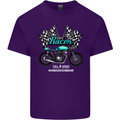 Cafe Racer Full Speed Biker Motorcycle Mens Cotton T-Shirt Tee Top Purple
